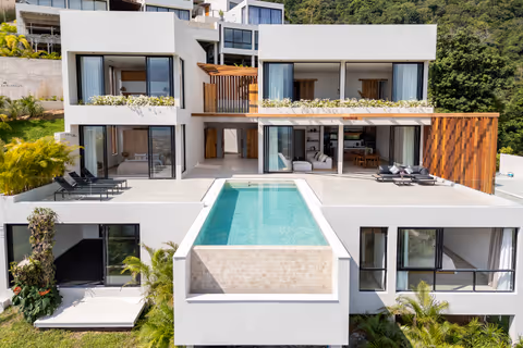 Azure Villa with Infinity Pool and Sea View